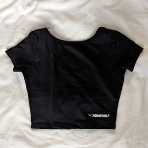 SQUATWOLF Warrior Crop Tee - Half Sleeves